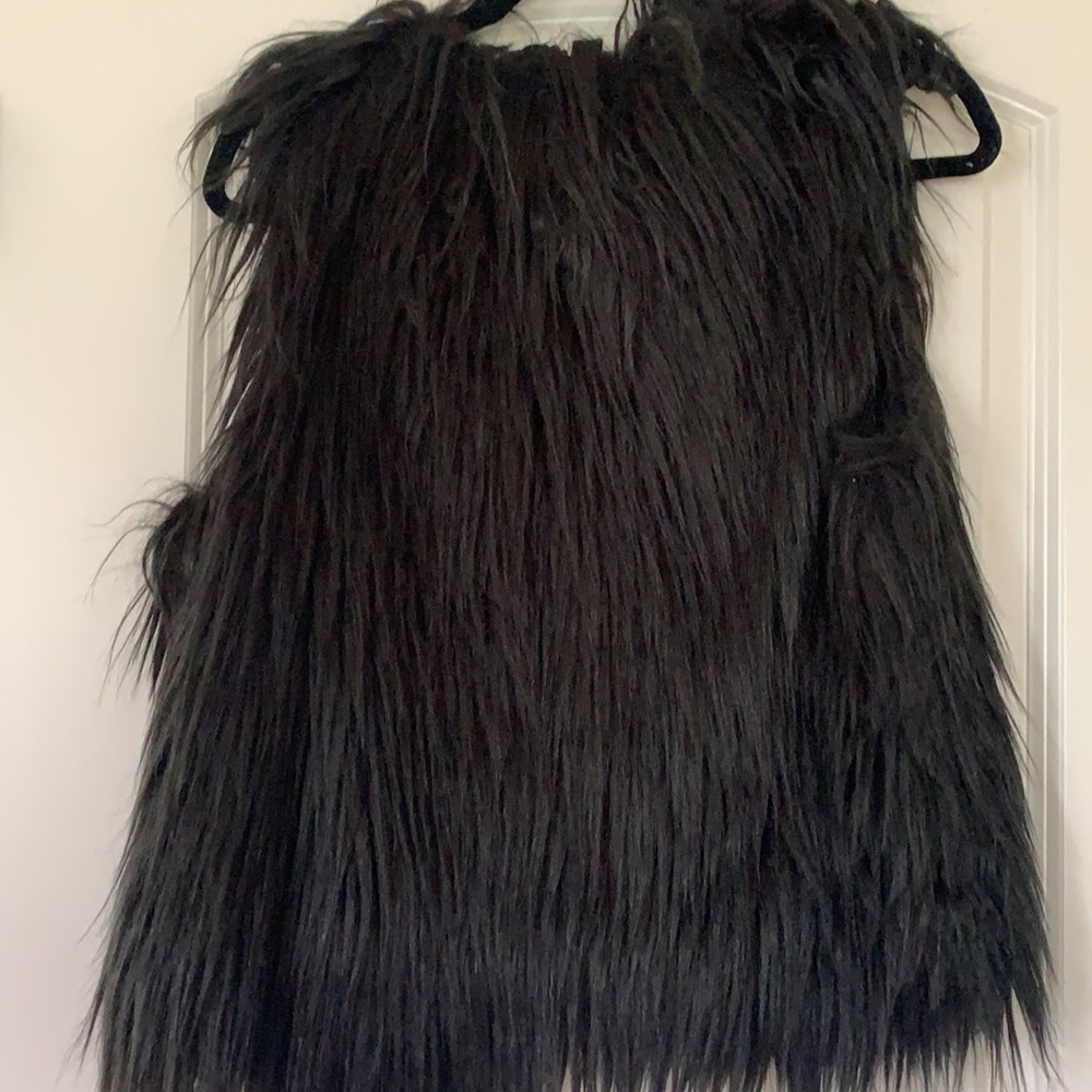 Leith | Faux Fur Vest - Black L - Picture 3 of 4